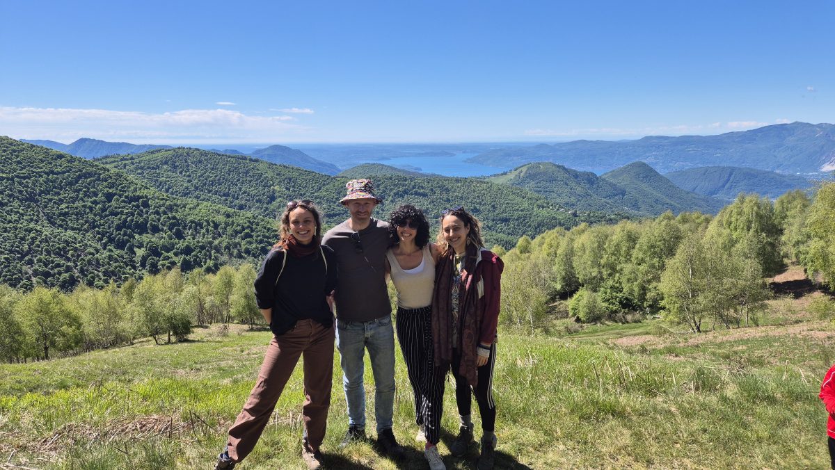A viewpoint over Lago Maggiore on a hike near the house